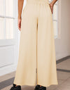 Drawstring Wide Leg Pants with Pockets