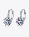 4 Carat Moissanite 925 Sterling Silver Earrings