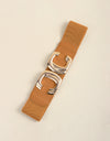 Zinc Alloy Buckle Elastic Wide Belt