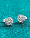2 Carat Moissanite 925 Sterling Silver Stud Earrings