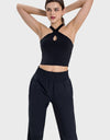 Crisscross Grecian Neck Active Cami