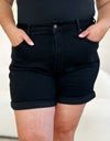 Judy Blue Full Size High Waist Tummy Control Cuffed Denim Shorts