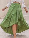 Plus Size High-Low Skirt