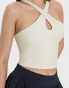 Crisscross Grecian Neck Active Cami