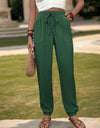 Textured High Waist Joggers