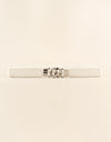 Zinc Alloy Buckle Elastic PU Belt