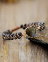 Handmade Heart Shape Natural Stone Bracelet