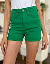 Judy Blue Full Size Tummy Control Garment Dyed Denim Shorts