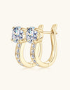 2 Carat Moissanite 925 Sterling Silver Earrings