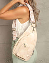 Adored Take A Trip PU Leather Sling Bag