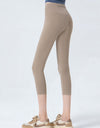 Wide Waistband Cropped Sports Leggings