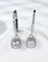 Adored Moissanite Huggie Drop Earrings
