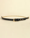 PU Leather Chain Belt
