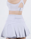 High Waist Pleated Active Skirt