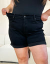 Judy Blue Full Size High Waist Tummy Control Cuffed Denim Shorts
