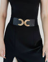 Double C Buckle Elastic Belt
