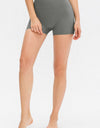 Slim Fit Wide Waistband Sports Shorts