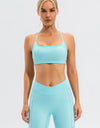 Crisscross Spaghetti Strap Active Cami
