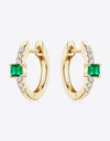 Lab-Grown Emerald Earrings