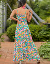 Twisted Printed V-Neck Cami Dress