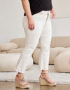 RFM Mini Mia Full Size Tummy Control High Waist Raw Hem Jeans