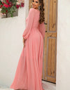 Twist Front Cutout Long Sleeve Dress