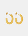 Titanium Steel Gold-Plated Earrings