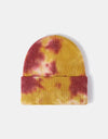 Tie-Dye Cuffed Rib-Knit Beanie Hat