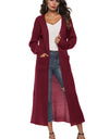 Long Sleeve Open Front Buttoned Cardigan