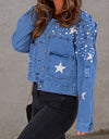 Bead Detail Denim Jacket