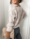 Openwork Button Up Long Sleeve Cardigan