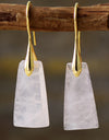 Handmade Geometrical Shape Natural Stone Dangle Earrings