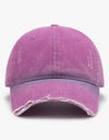 Distressed Washed Adjustable Baseball Cap