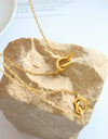 18K Gold-Plated Titanium Steel Knot Necklace