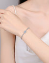 1 Carat Moissanite 925 Sterling Silver Bracelet