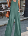Full Size V-Neck Wide Strap Jumpsuit
