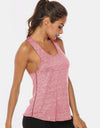 Full Size Scoop Neck Wide Strap Active Tank