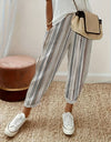 Striped Pants with Pockets