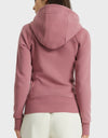 Zip Up Seam Detail Hooded Sports Jacket