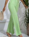 Slit High-Rise Flare Pants