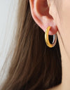 18K Gold-Plated Huggie Earrings