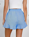 Full Size Drawstring Ruffle Hem Shorts
