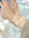 Titanium Steel Three-Layered Bracelet