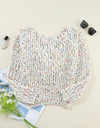 Twisted Confetti Boat Neck Sweater