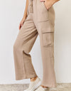 RISEN High Waist Cargo Wide Leg Pants