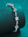 6.2 Carat Moissanite 925 Sterling Silver Bracelet
