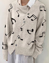 Dropped Shoulder Buttoned Cardigan