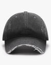 Distressed Washed Adjustable Baseball Cap