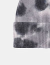 Tie-Dye Cuffed Rib-Knit Beanie Hat