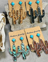 Turquoise Cactus Earrings